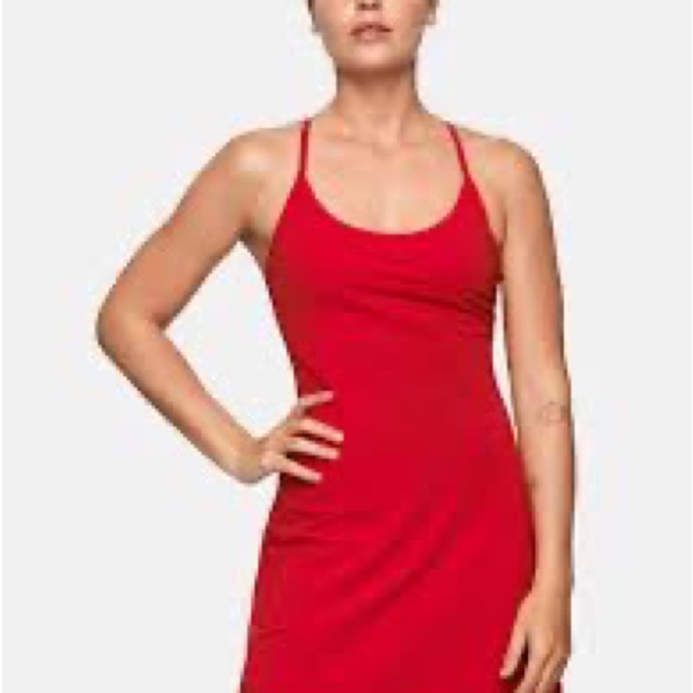 Outdoor voices red exercise dress